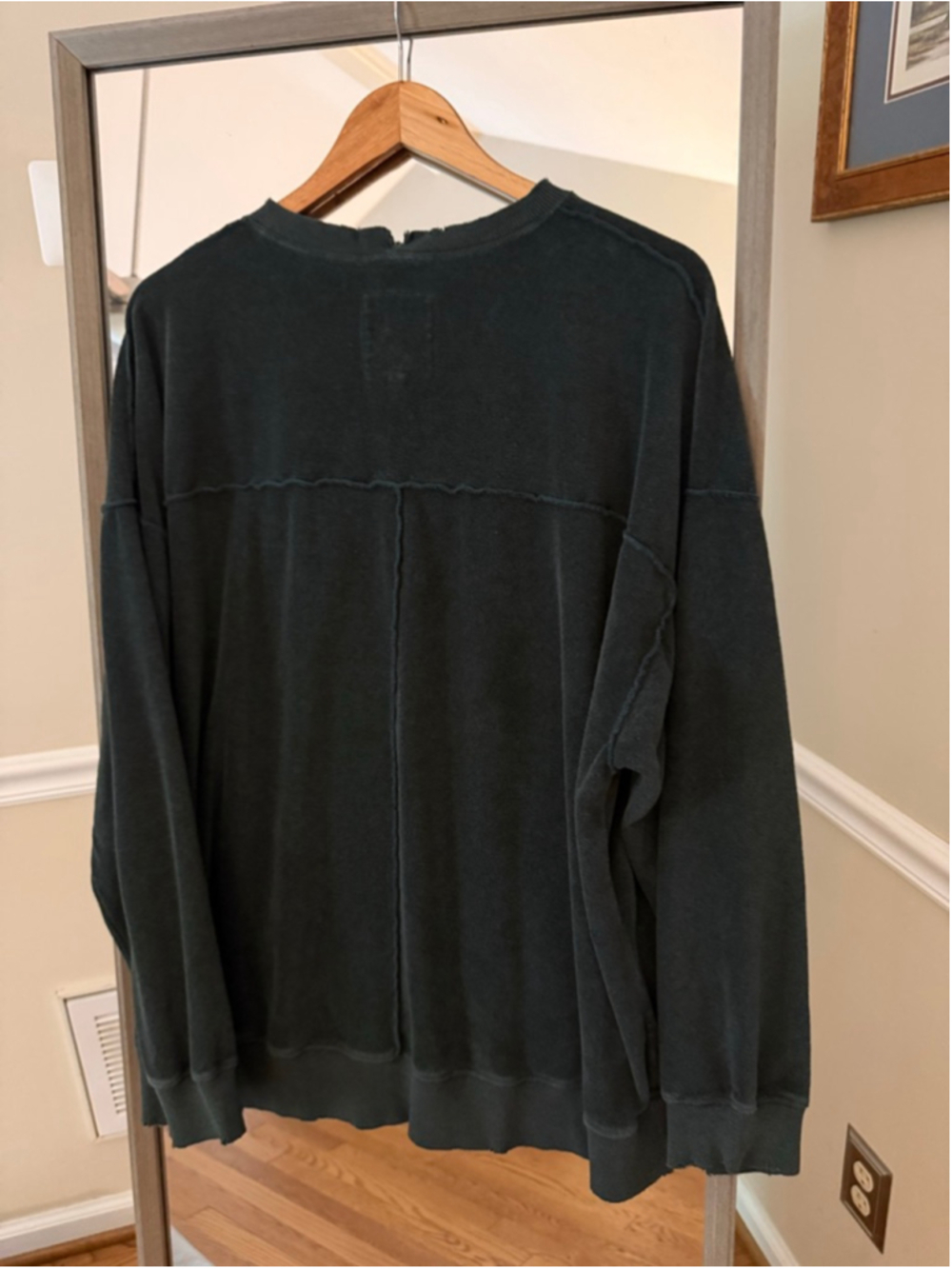 Women's Aerie Dark Green NIIIIICE Graphic Sweatshirt L - Picture 4 of 4